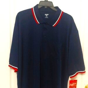 Rawlings Navy Blue  Polo Shirt. Size XXL. NWT. Sports. Coach